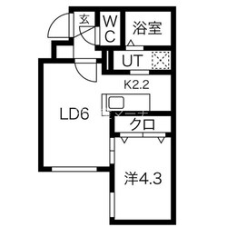 La Felice 北30条の物件間取画像